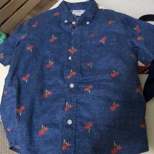 Boys tropical button down